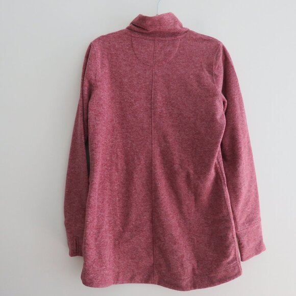 DULUTH TRADING CO Frost Lake Fleece Tunic Raspberry Red Outdoor Gorpcore Sz S - Picture 11 of 15